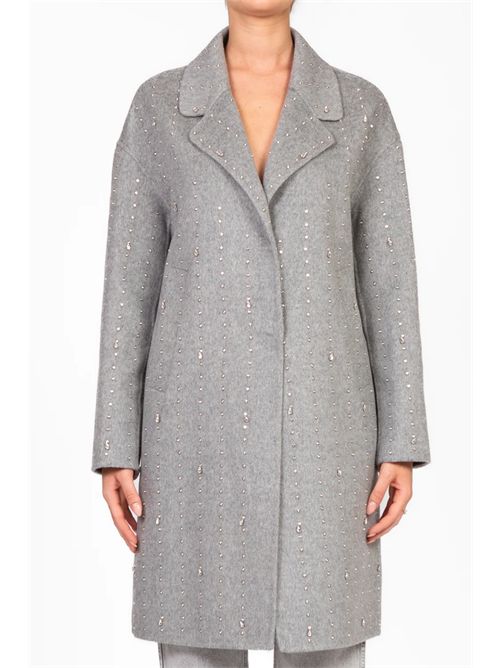 Cappotto hand made di media lunghezza VICOLO | TF0033/GRIGIO